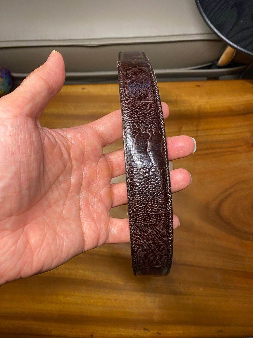 Pre-owned Leather Belt In Brown