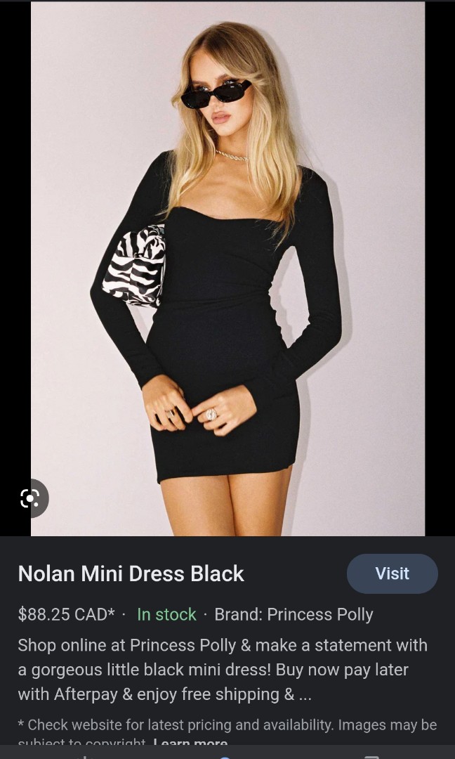 Nolan Mini Dress Black