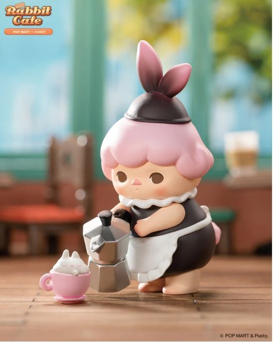 Rabbit Waitress | POP MART Pucky Rabbit Cafe Series, Hobbies & Toys ...