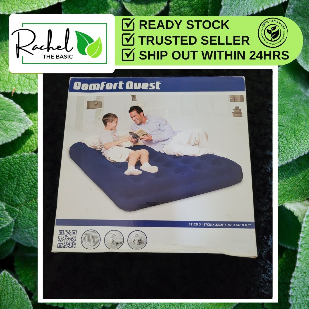 READY STOCK Comfort Quest Inflatable Bestway Single Camping Flocked Air Bed Bestway Tilam Angin Bestway Flocking Air Furniture Home Living Furniture Bed Frames Mattresses on Carousell