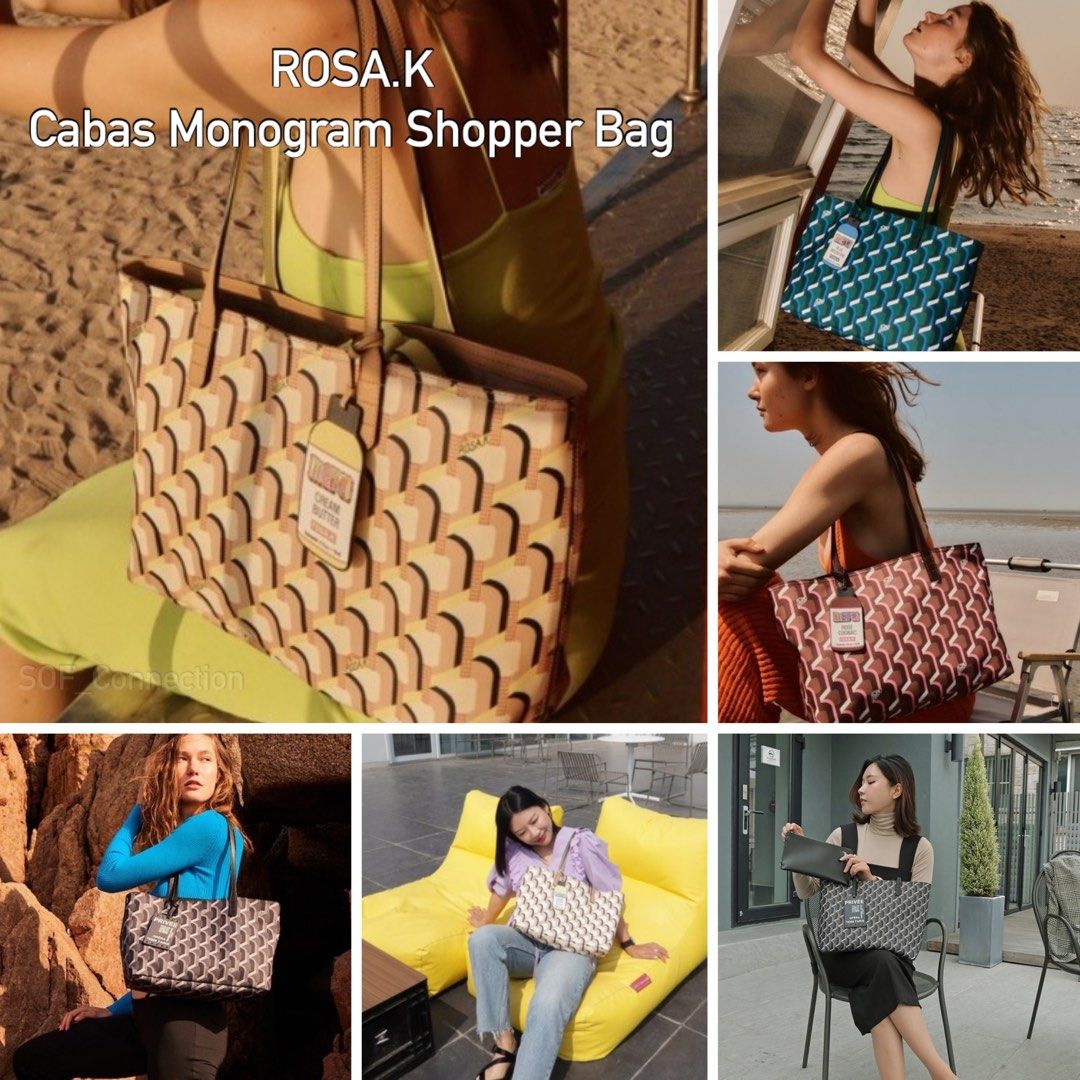 ROSA K Cabas Monogram Shopper_6 Color