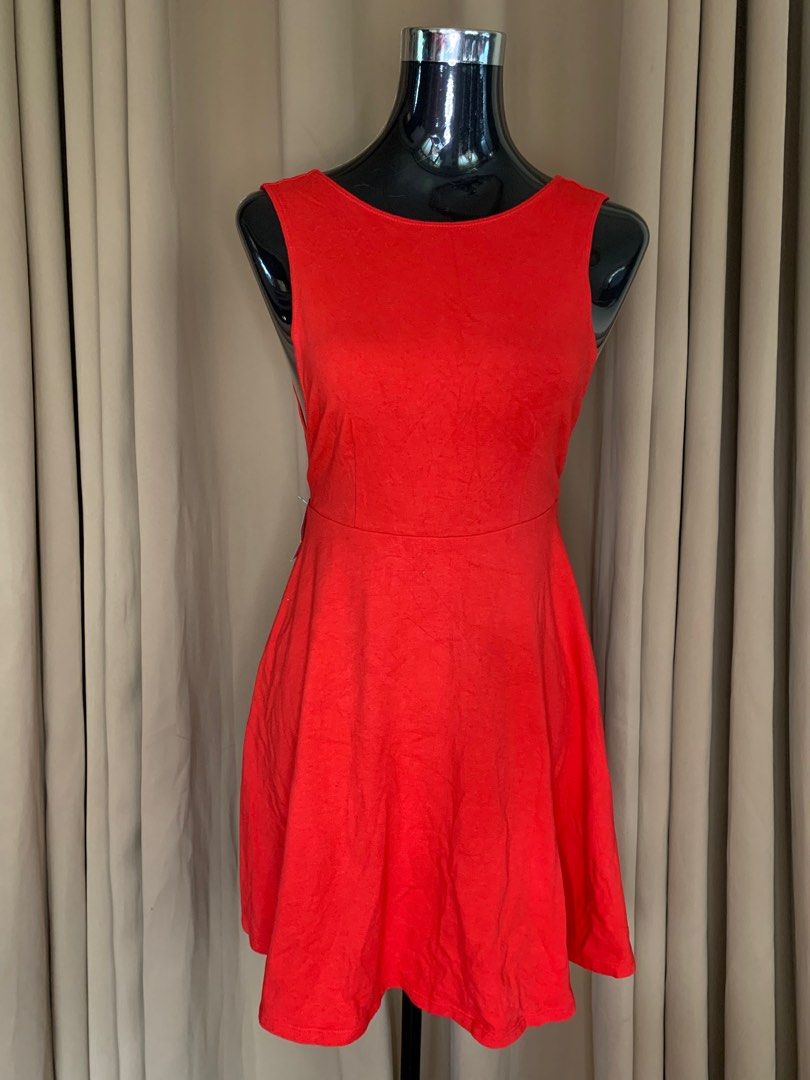 strapless open back dress Shop for Red Flowers Richelieu Sleeveless Maxi Dress main image 0