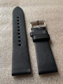 Samsung watch strap black leather 22mm