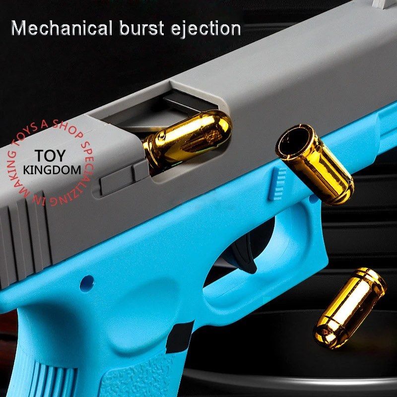 Shell Throwing Pistol Plastic Soft Bullet Toy Gun Airsoft Manual 6735