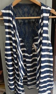 Sleeveless -open cover up