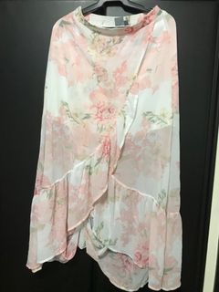Soho floral ruffle skirt