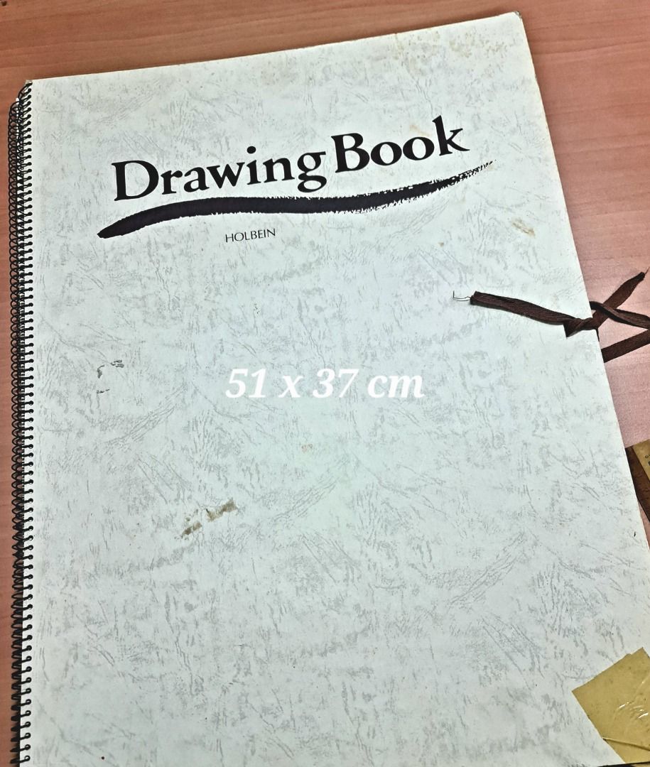 Spiral large holbein drawing book THICK PAPER sketch book 55cm by 37cm
