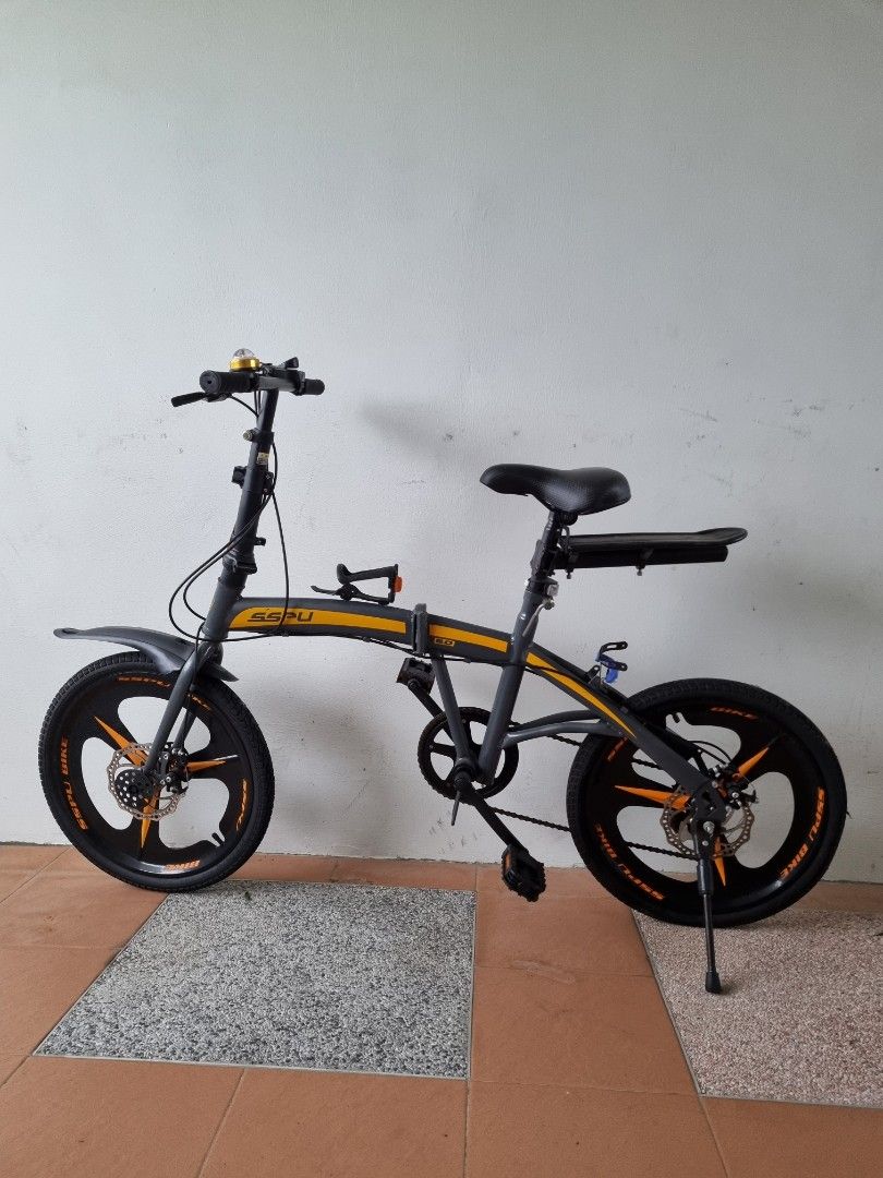 SSPU Foldable Bicycle 7 Speed 20", Sports Equipment, Bicycles & Parts