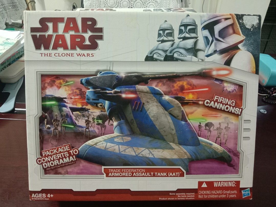 Star Wars The Clone Wars Armoured Assault Tank Aat, Hobbies & Toys, Toys &  Games On Carousell