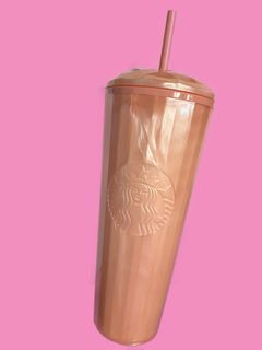 Starbucks 2021 Summer Blush Pink Kaleidoscope Venti Tumbler with Dome Lid and Straw
