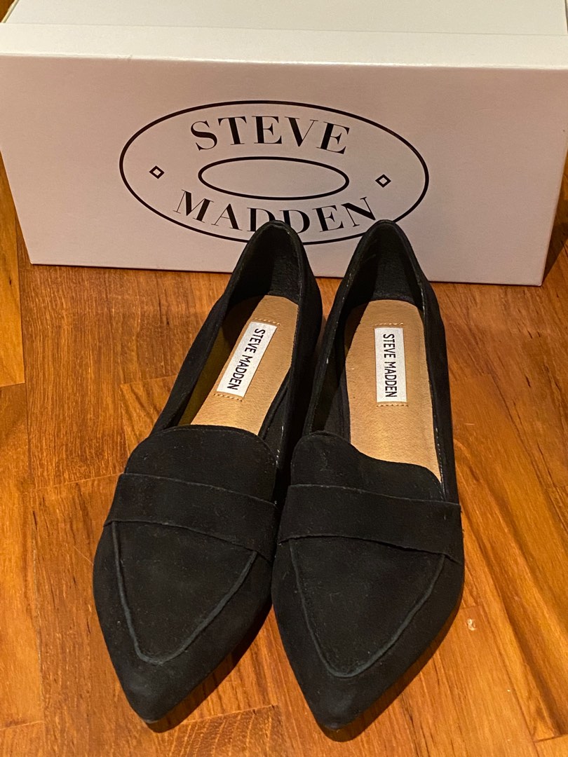 Steve Madden Flat Pumps Model Carver Black Suede US 8 38 39 Shoes
