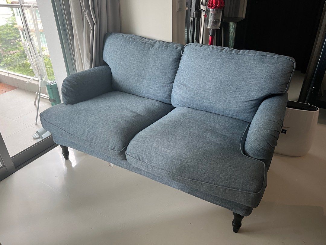 IKEA Stocksund 2 seater sofa in blue, Furniture & Home Living
