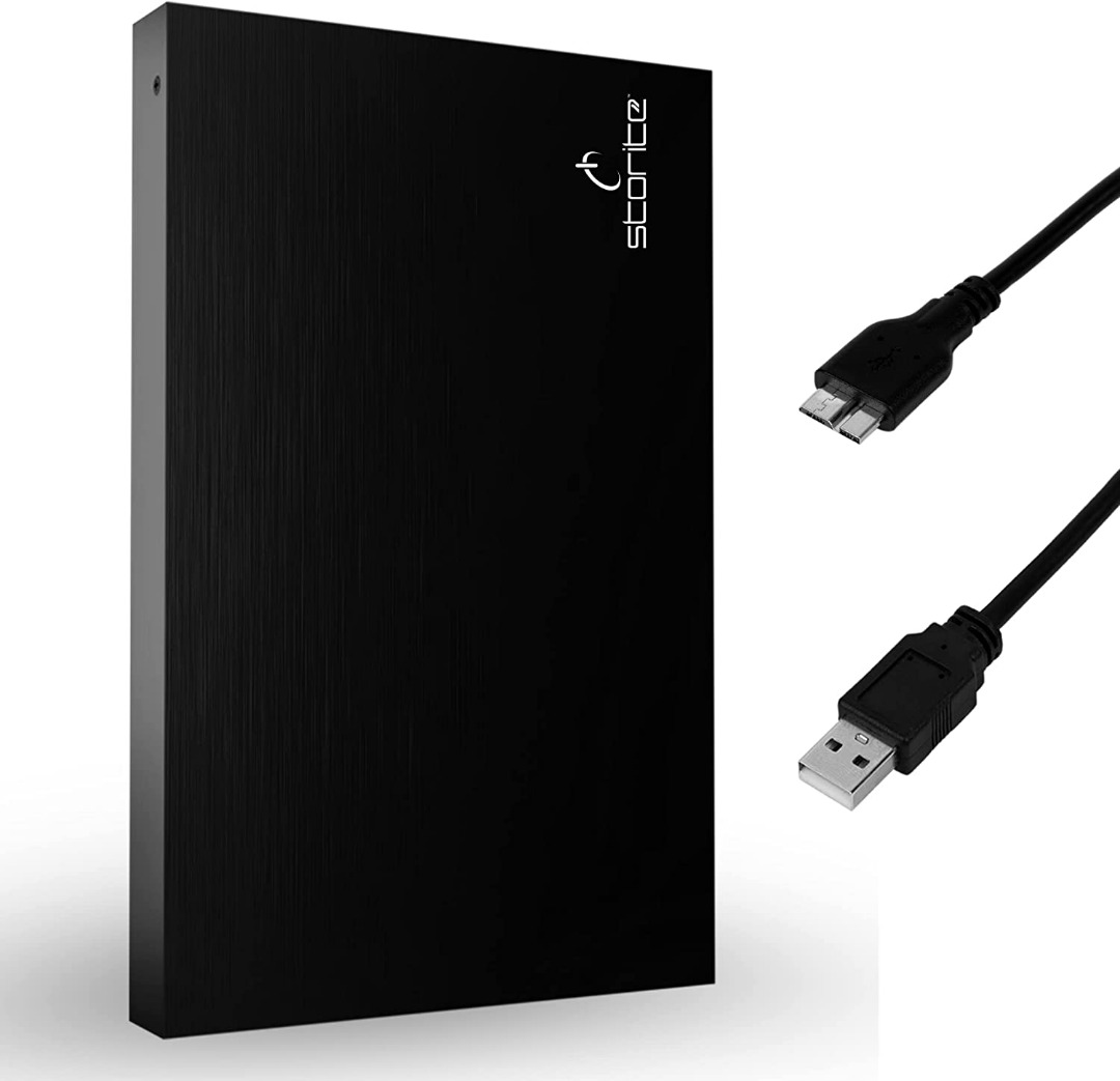 Storite External Portable Hard Drive 1TB with USB 3.0, External Backup ...