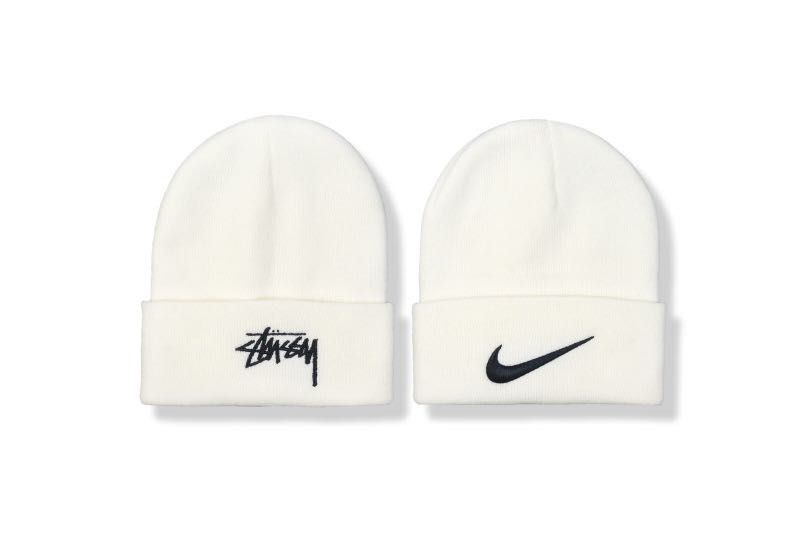 Stussy x Nike Beanie White Men s Fashion Watches Accessories