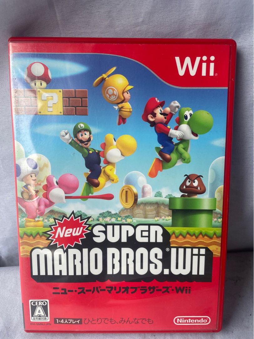Super Mario Bros.Wii Cd Games JAPAN, Video Gaming, Video Games
