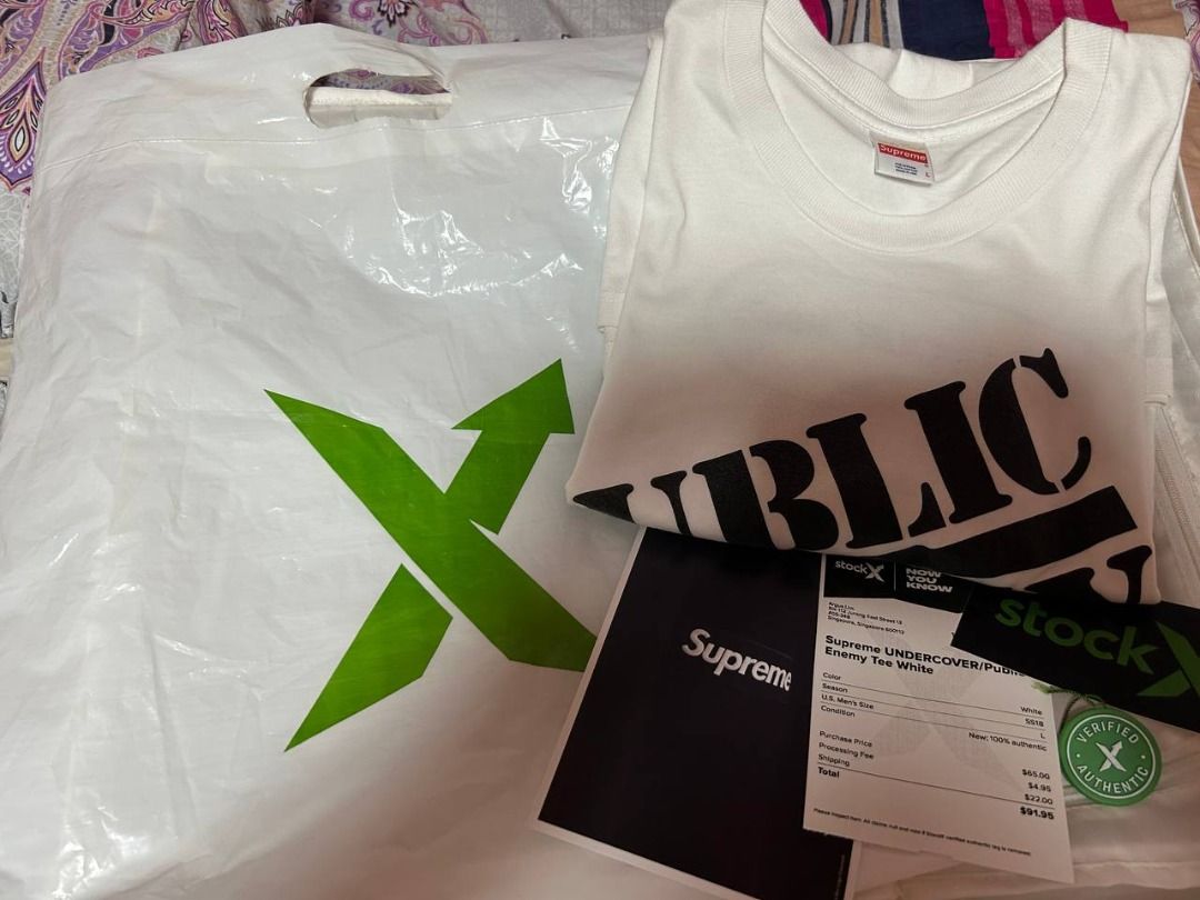 Supreme public enemy tee white cheap