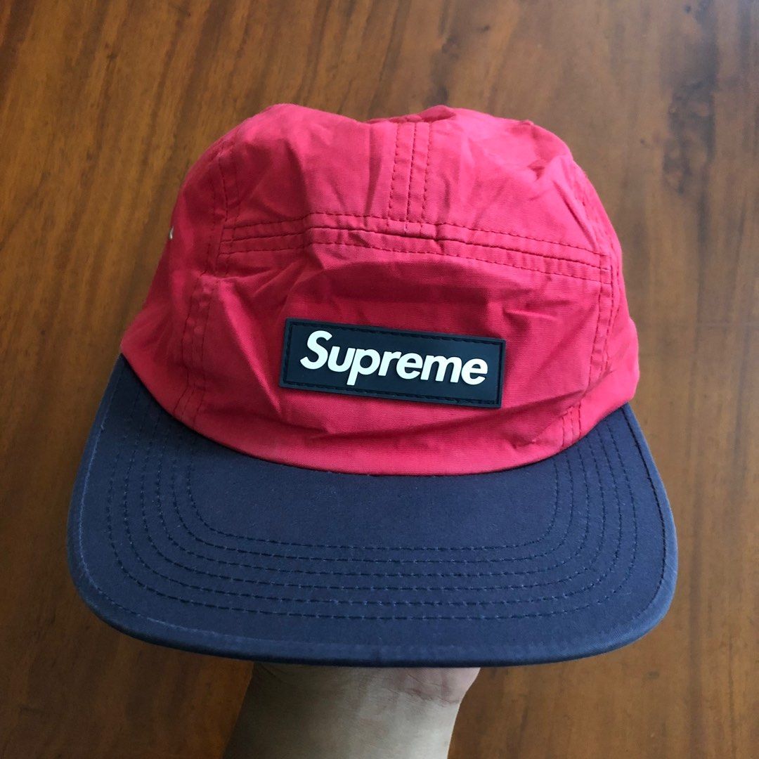 Supreme TriColor Rubber Camp Cap SS13, Fesyen Pria, Aksesoris, Topi di