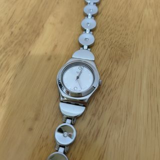 SWATCH 不鏽鋼水鑽腕錶