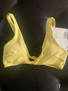 Swimwear bikini yellow top swimsuit