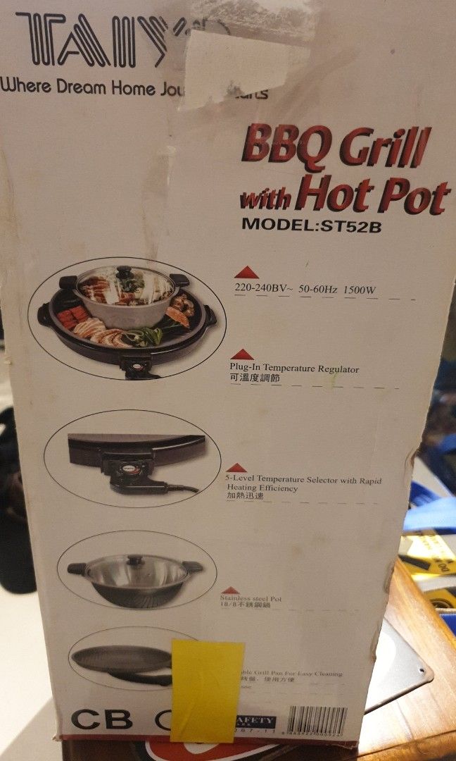TAIYO BBQ Grill with Hot Pot., TV & Home Appliances, Kitchen Appliances