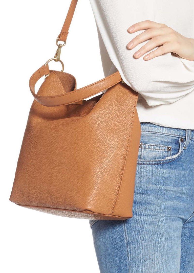 Candiee soft grain hobo leather bag hot sale