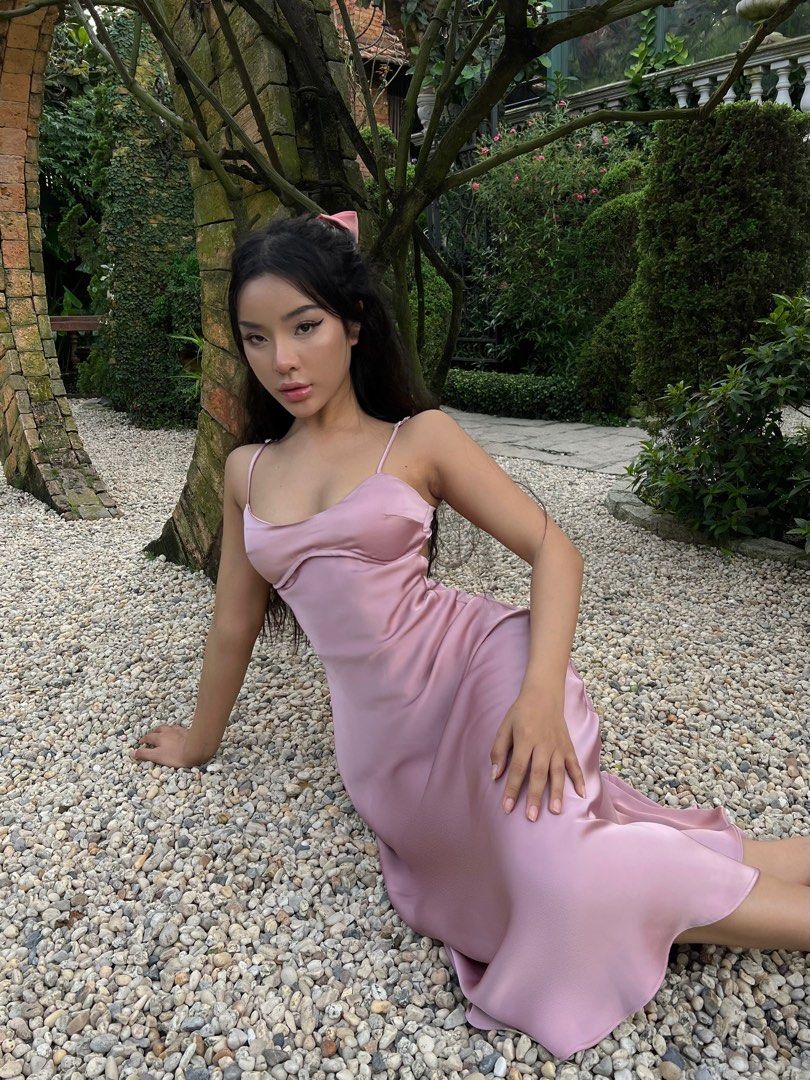 Tina dress long dress pink dress wedding dress bridemaid dress