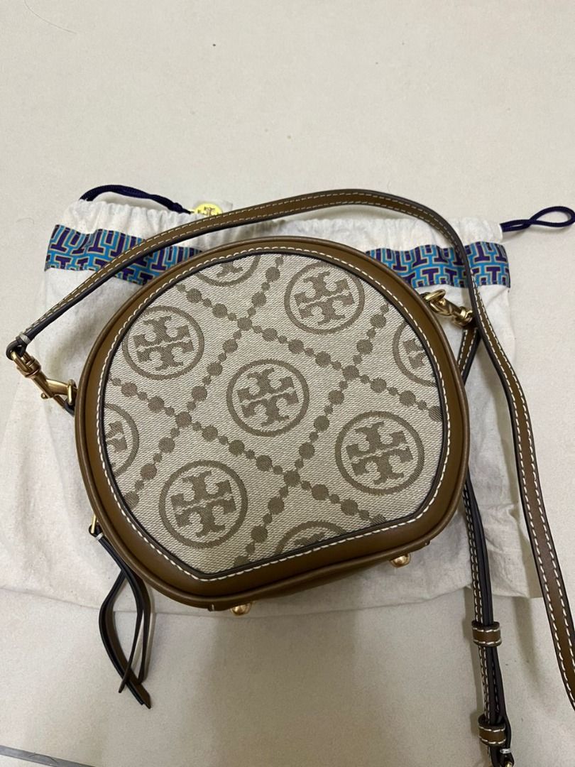 cek tory burch T Monogram jacquard camera bag Ori/palsu 