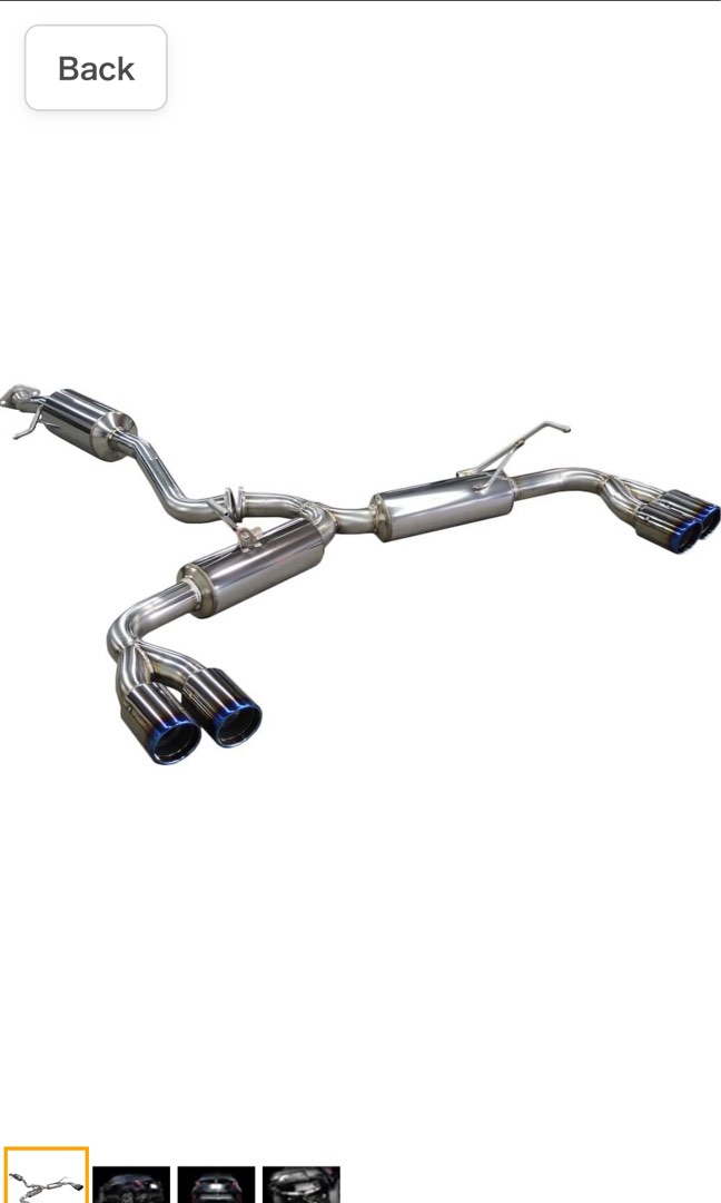 Toyota CHR C-HR Kakimoto Quad Tip Exhuast, Car Accessories, Accessories ...