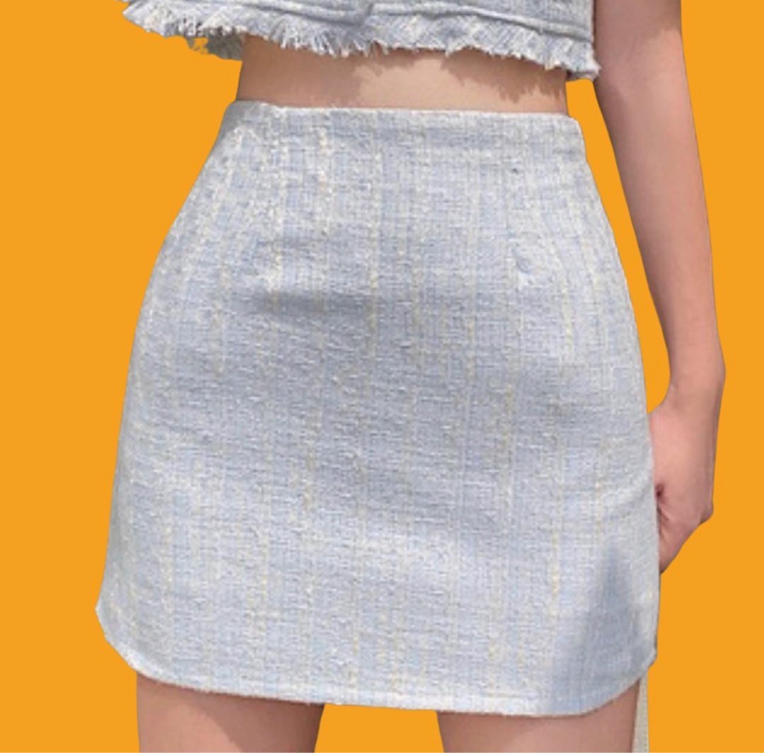 Baby Blue Skirt Set