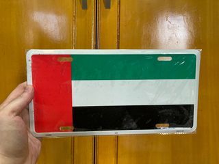 UAE automotive plate made in USA