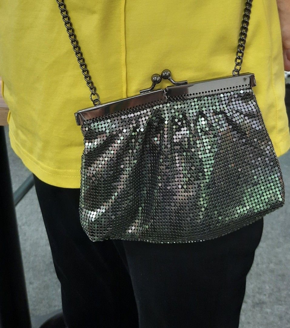 UNIPEL Vintage Oroton metal mesh evening bag