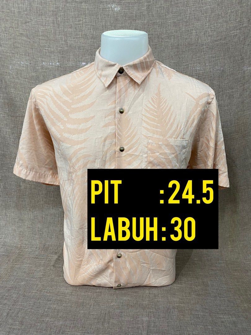 Van Heusen Silk Short Sleeve Shirt Men s Fashion Tops Sets