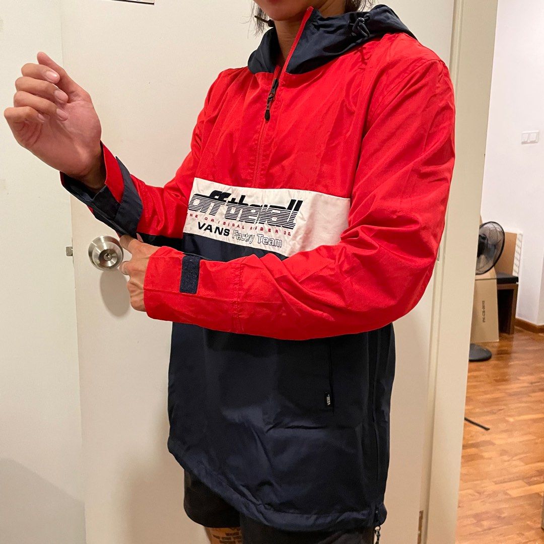Red vans top windbreaker