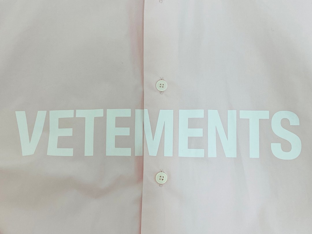 再入荷】 vetements T-Shirts 18aw Men oversized patchwork for tee