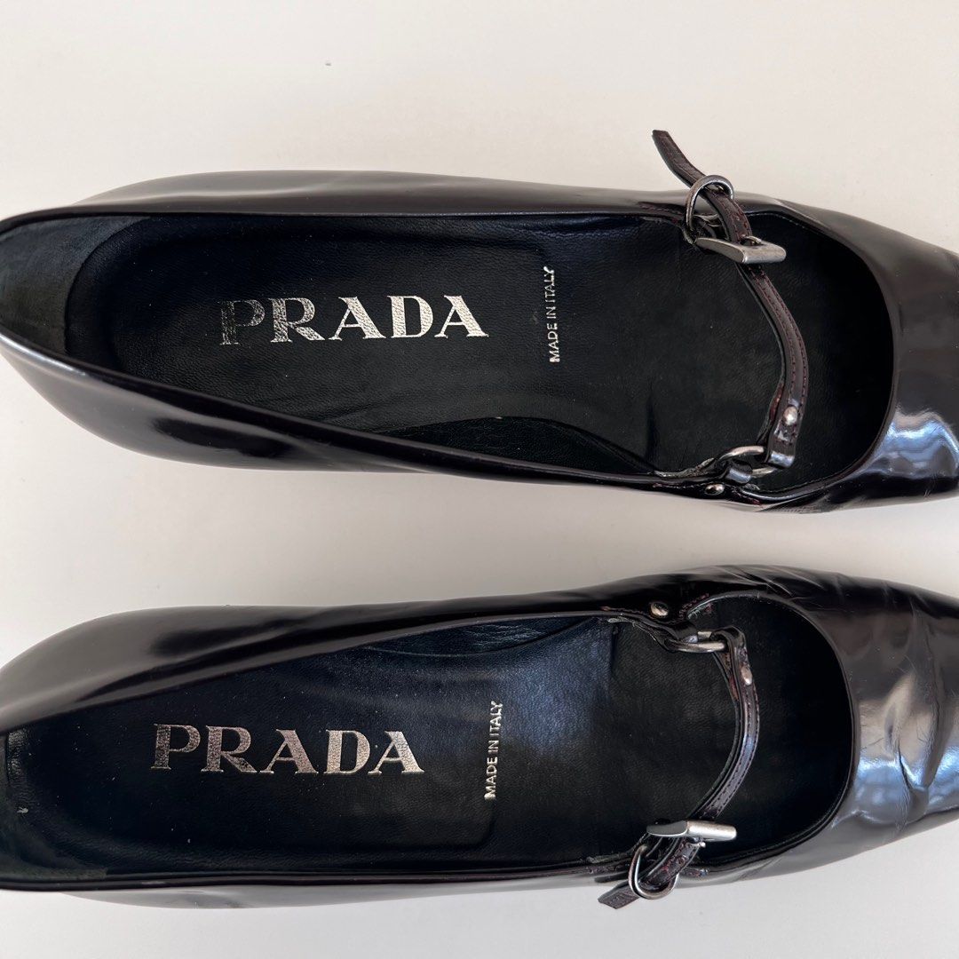 Vintage Prada Mary Jane Kitten Heels on Carousell