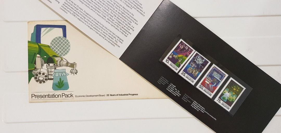 Vintage SMRT & EDB Commemorative Presentation Pack Stamps, Hobbies