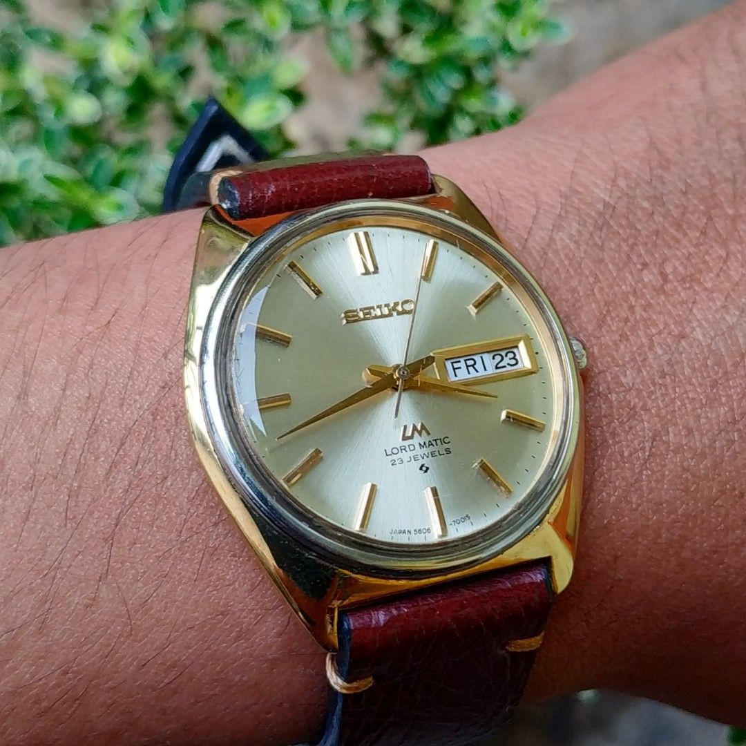 Vintage watch JAPAN SEIKO LM LORD MATIC rare SGP gold plated 56067000