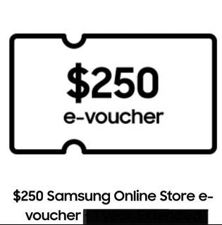 Worth SGD 250 Samsung Online Store E-Voucher
