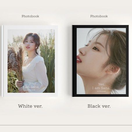 Yes i am sana photobook -black ver. & white ver., 興趣及遊戲, 收藏