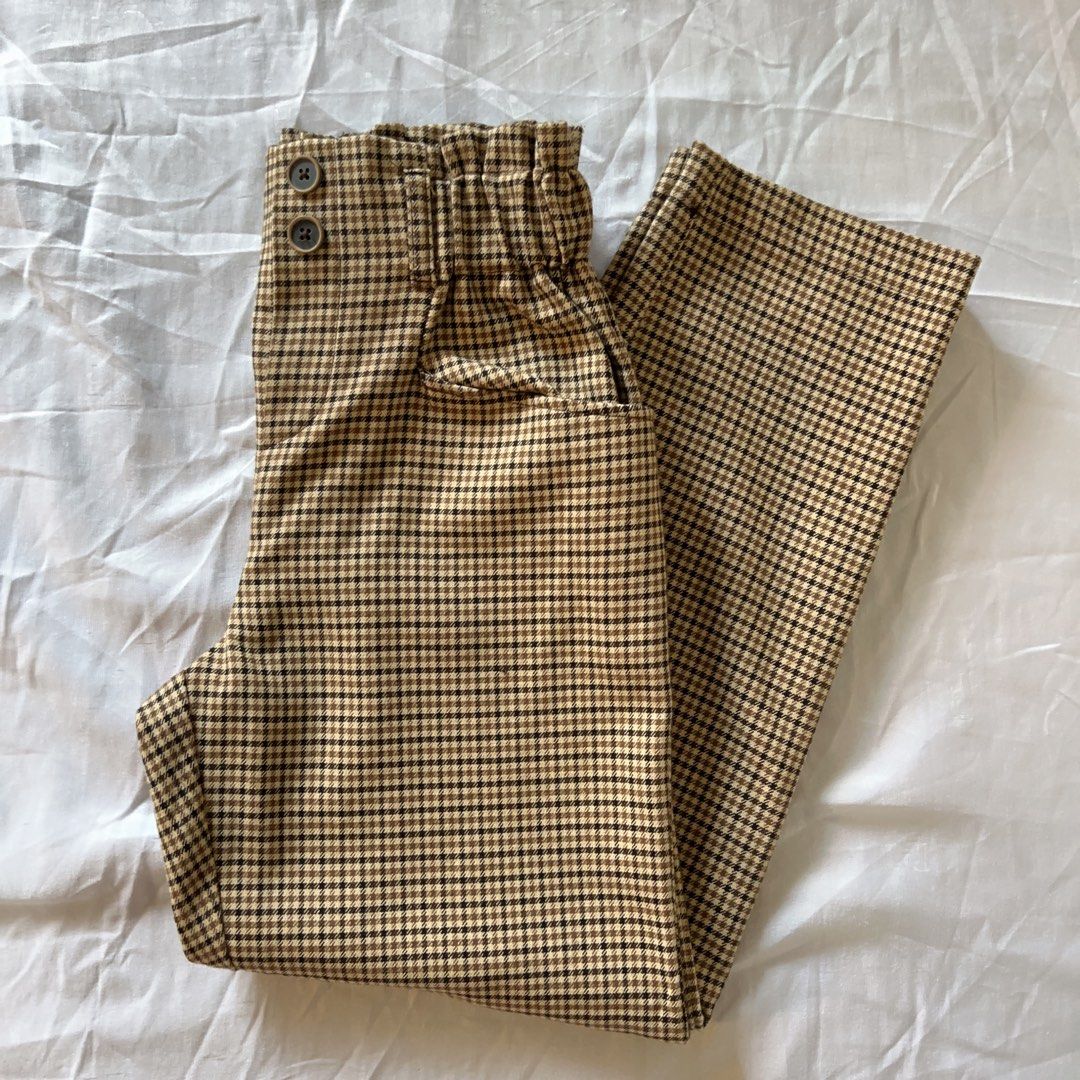 Kids Checkered Barrel Pants main image 1