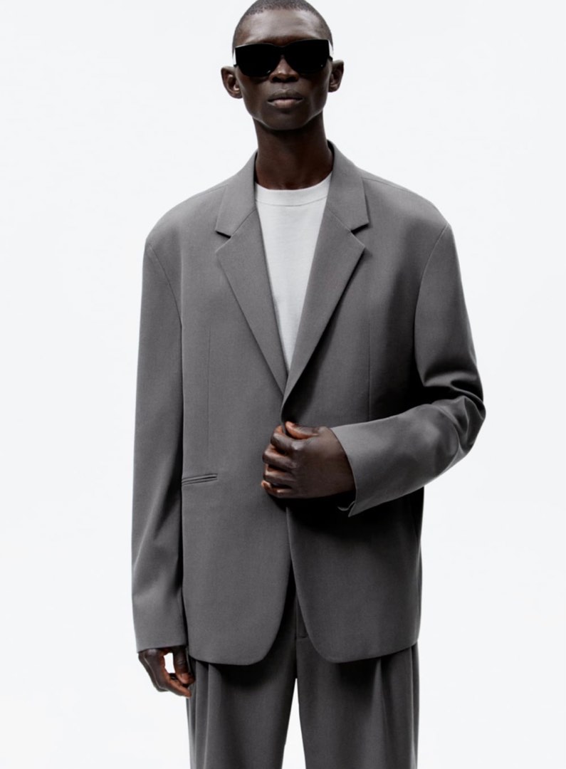 Grey best sale suit zara