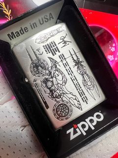 Zippo 2021～2年 日版 遊戲《Devil May Cry 5 - 惡魔獵人 5 -鬼泣 5》武器裝備圖 紀念碑 鍍銀打火機