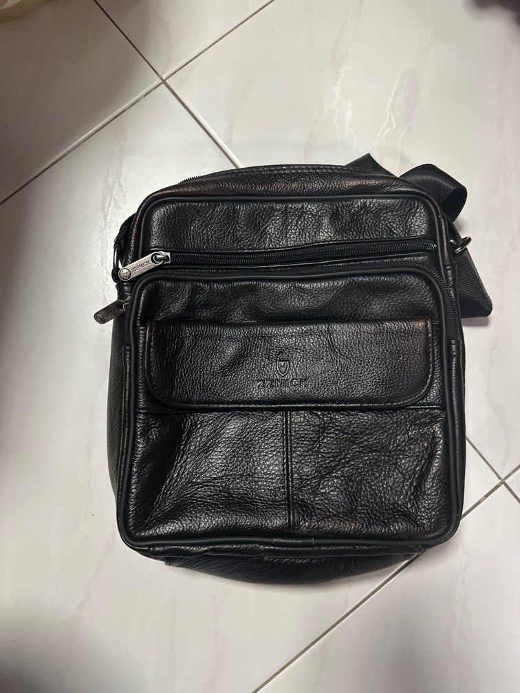Zznick leather bag, Men's Fashion, Bags, Sling Bags on Carousell