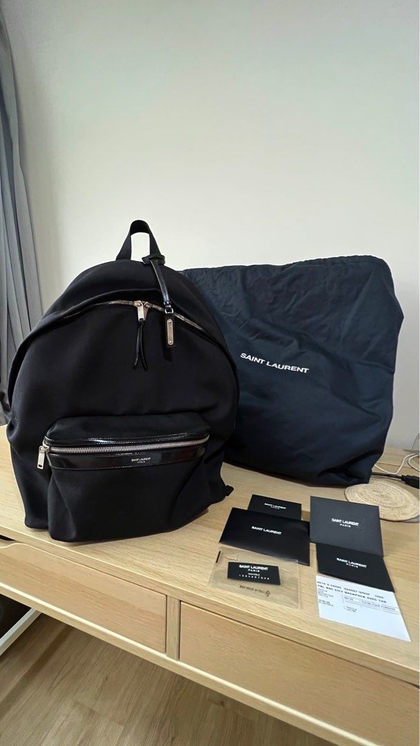 Ysl canvas on sale backpack