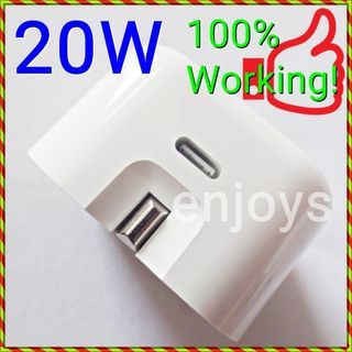 (100% Working) NEW ORI 20W USB-C (Type C) PD Fast Charging Adapter for iPhone 14 Plus 13 Pro Max 12 11 XS XR X 8 7 Plus iPad Pro mini (ORIGINAL Grade)