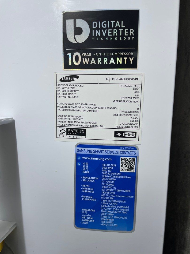 Samsung 2 doors Refrigerator, TV & Home Appliances, Other Home