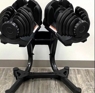 40 KG Adjustable Dumbbells Pair with FREE Stand