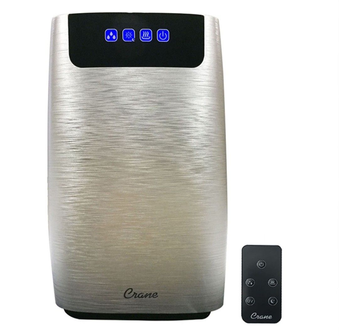 4-in-1 Humidifier (Category: Home Fragrance) located in Quezon City. Submitted by akismicu (Listing ID 1213012261, Image 1). Description: Crane 4in1 TRUE HEPA Cool & Warm Mist Humidifier, UV+Air Purifier+Diffuser w/REMOTE Original price:8,499 RFS: Bought bigger purifier payment,: thru gcash or fundtransfer(bpi, bdo or security bank).