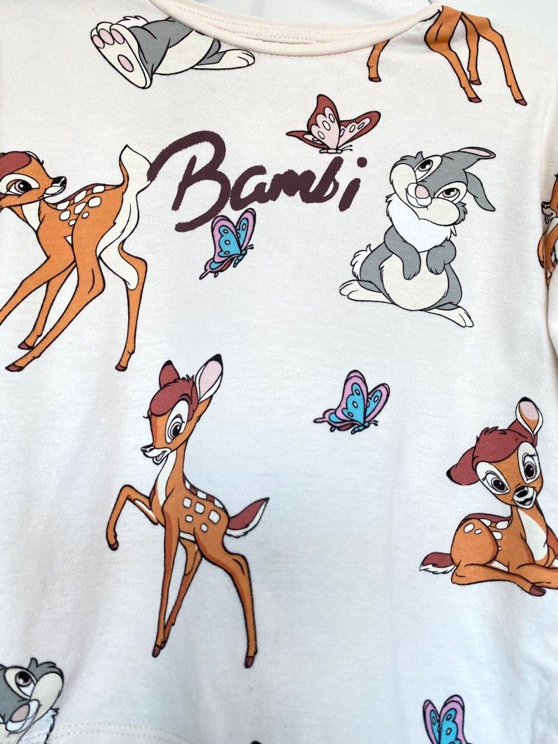 Zara幼兒女童裝迪士尼斑比賓尼兔圖案長袖T恤衫Zara Children Kids