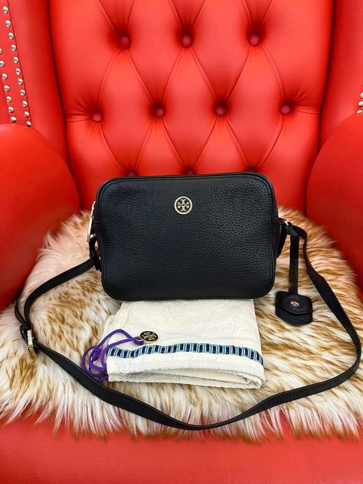 💜♥️ TORY BURCH DOUBLE ZIP CAMERA BAG, Luxury, Bags & Wallets on Carousell